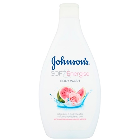 Johnson's Soft & Energise Vesimeloni & Ruusu vartalopesu - 400ML