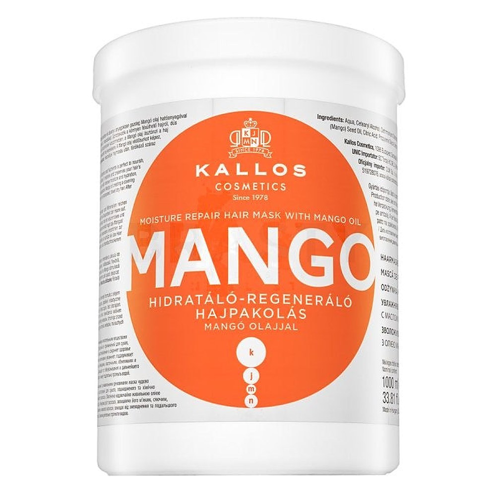 Kallos Kosteuttava naamio mangoöljyllä 1000ml