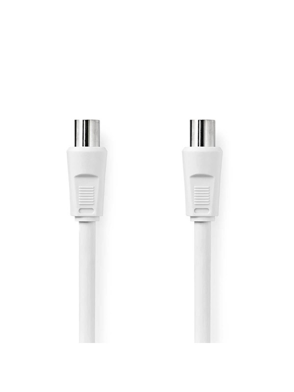 Nedis Koaksiaalikaapeli | IEC (Coax) Uros | IEC (Coax) Naaras | Niklattu | 90 dB | 75 Ohm | Tuplasuojattu | 25.0 m | Pyöreä | PVC | Valkoinen | Kirjekuori