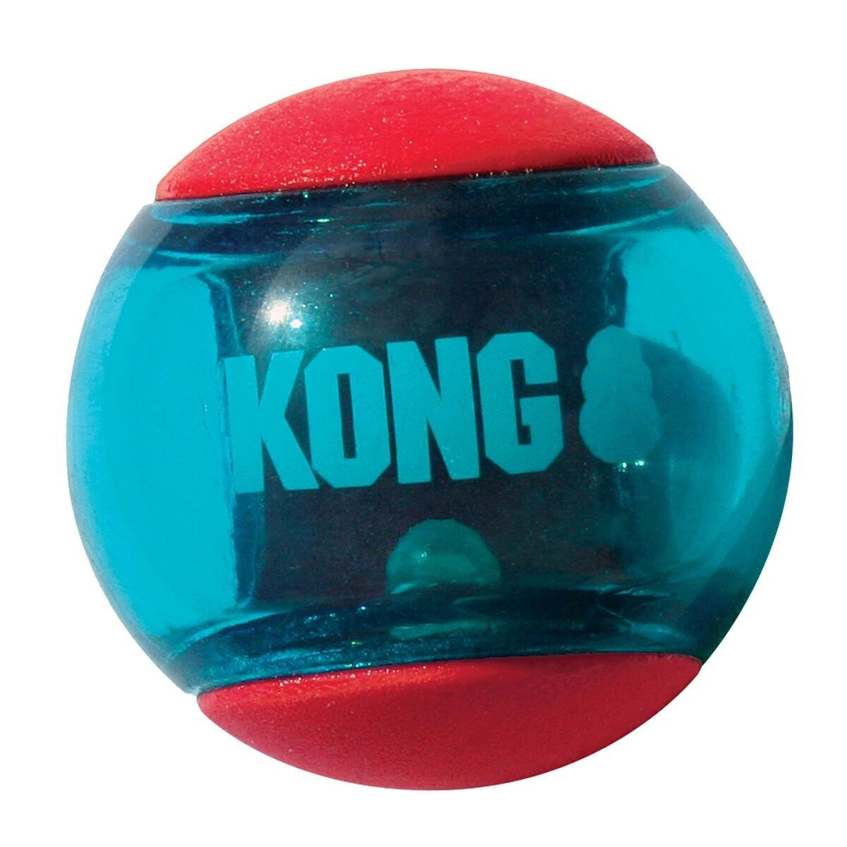 KONG Dog Toy Squeezz Action Ball Red Medium (3-Pack)