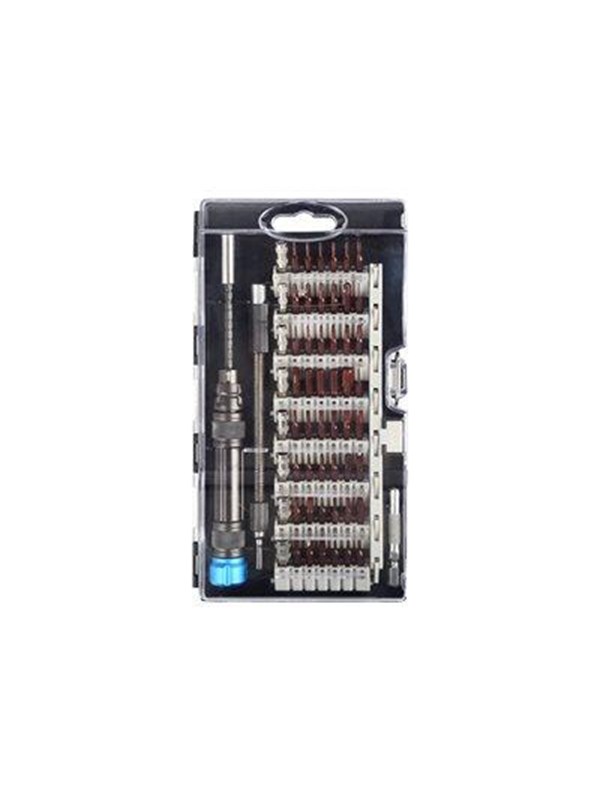 Professional Screwdriver set, 58 parts, Extension bar, CRV socket, bla