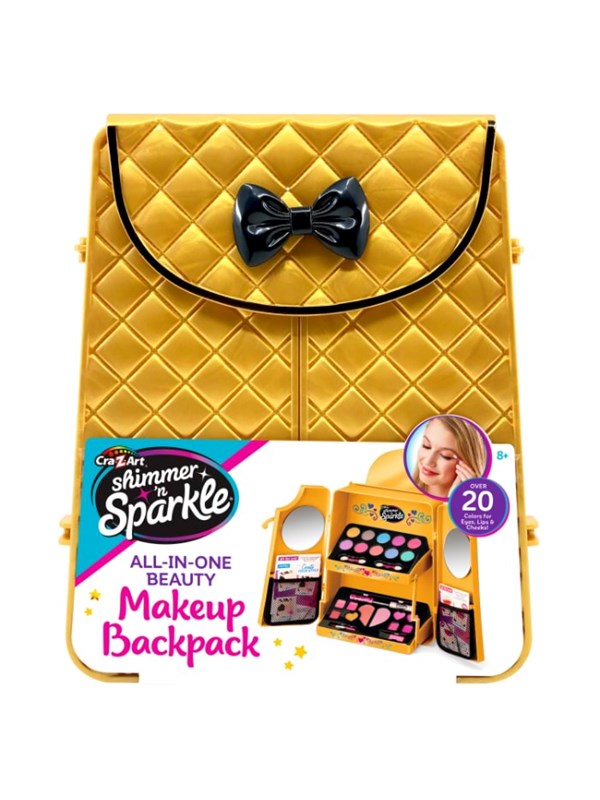 Shimmer n Sparkle COSMETIC BACKPACK GOLD