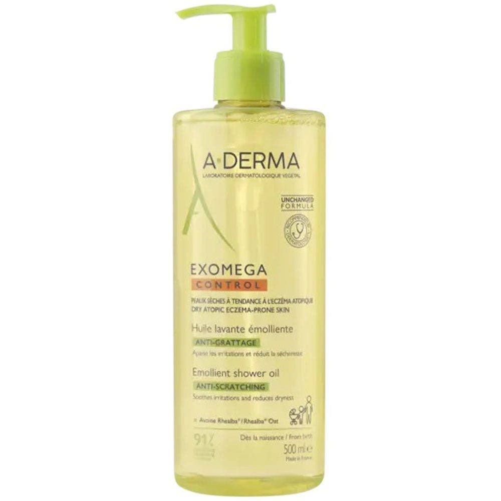 Aderma Exomega Suihkuöljy 500ml — Suihkuöljy