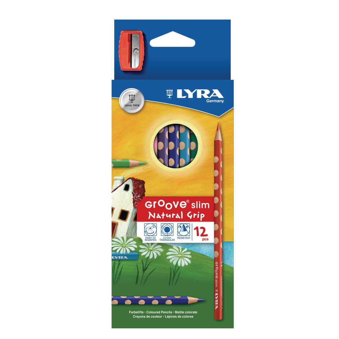 Lyra Groove Slim 12-pack + Sharpener