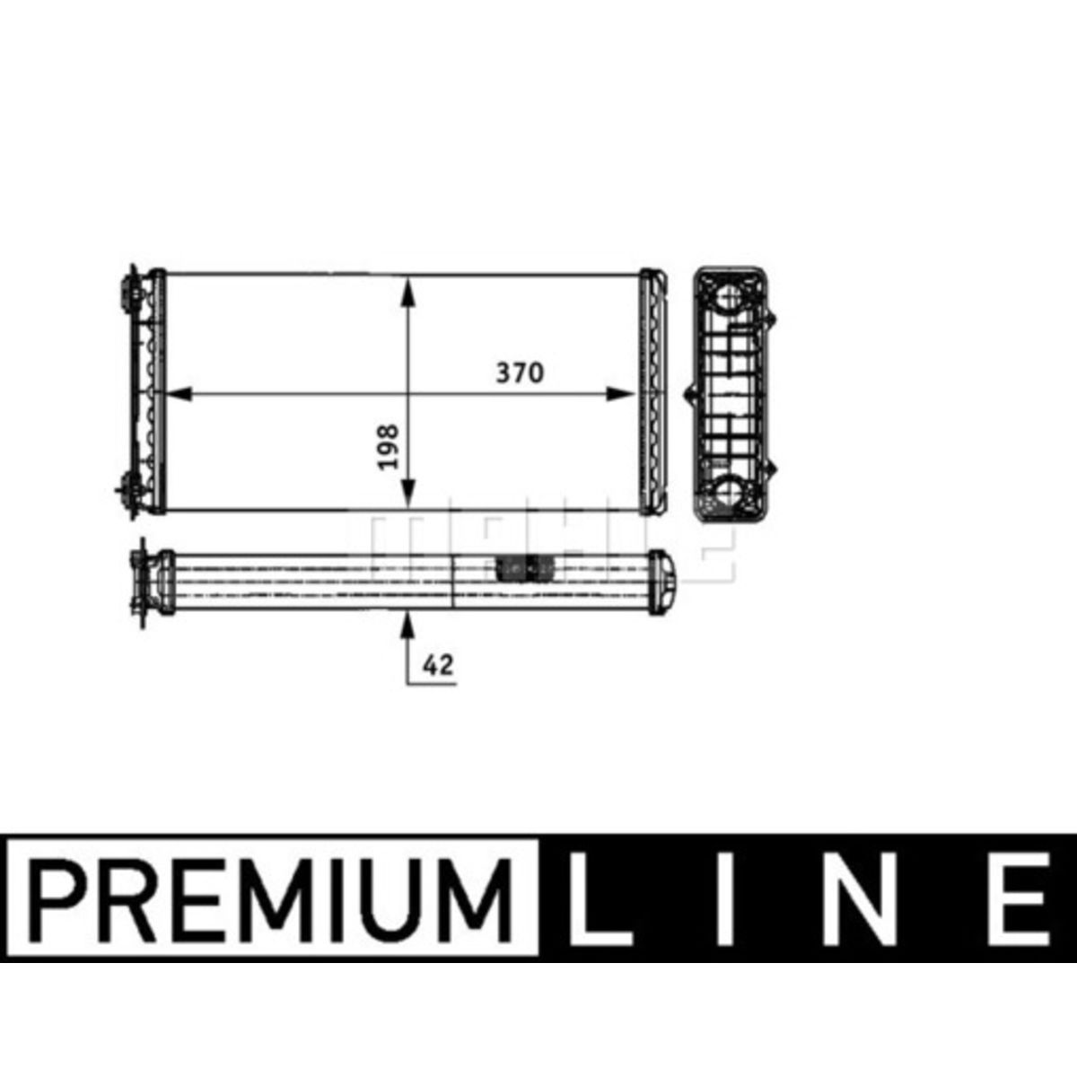 Lämmityslaitteen kenno MAHLE AH 117 000P