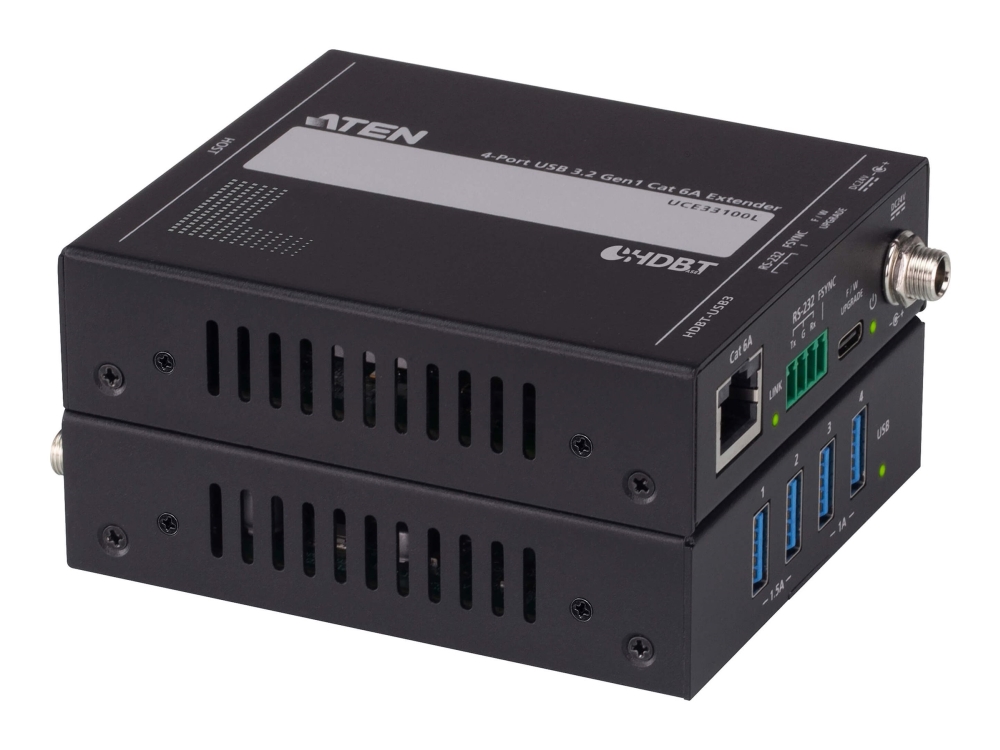 ATEN UCE33100 4-Port USB 3.2 Gen 1 Cat 6A Extender (up to 100 m)