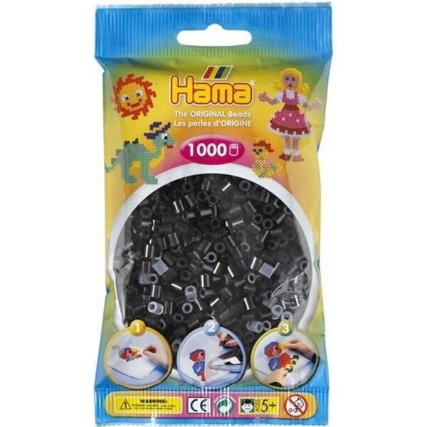 Hama Ironing beads - Black 1000 pcs