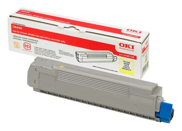 Oki Värikasetti Keltainen - C8600