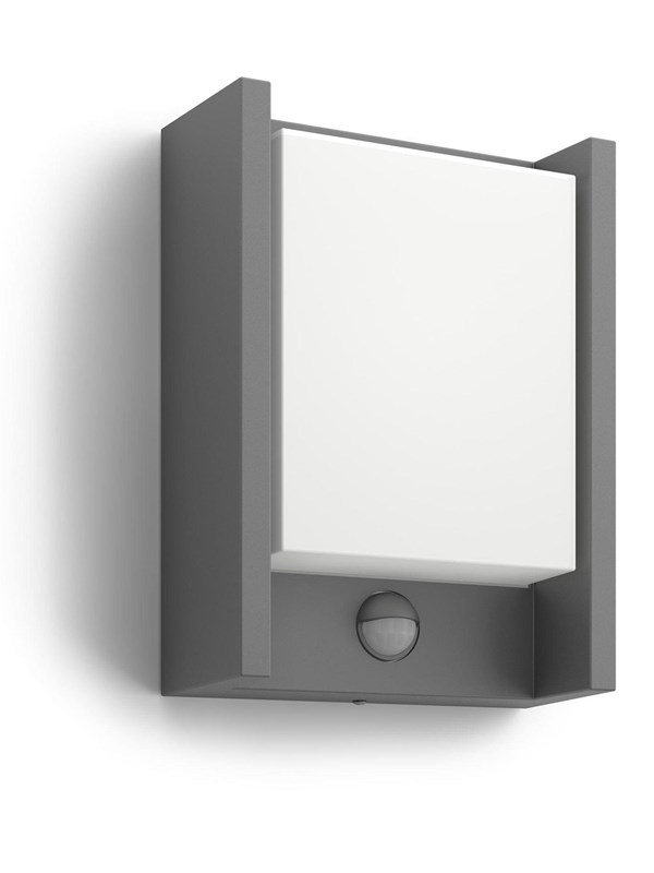 Arbor Seinälamppu Sensor Ultra Efficient LED 3.8W 800lm antrasiitti