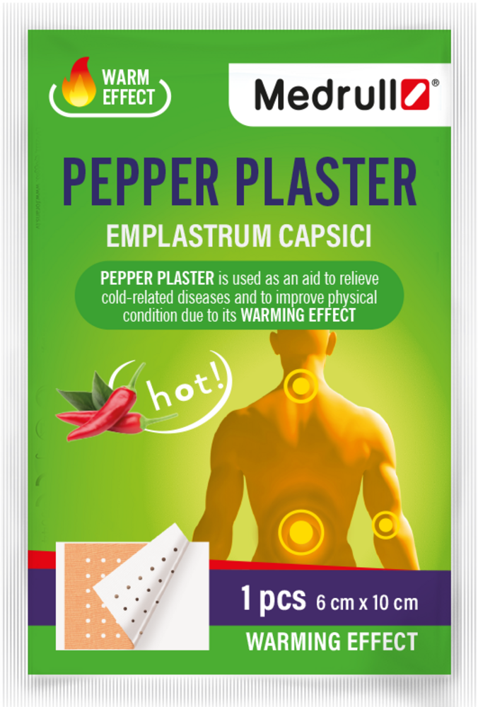 Medrull Pepper Plaster 6x10 cm pippurilaastari 1 kpl