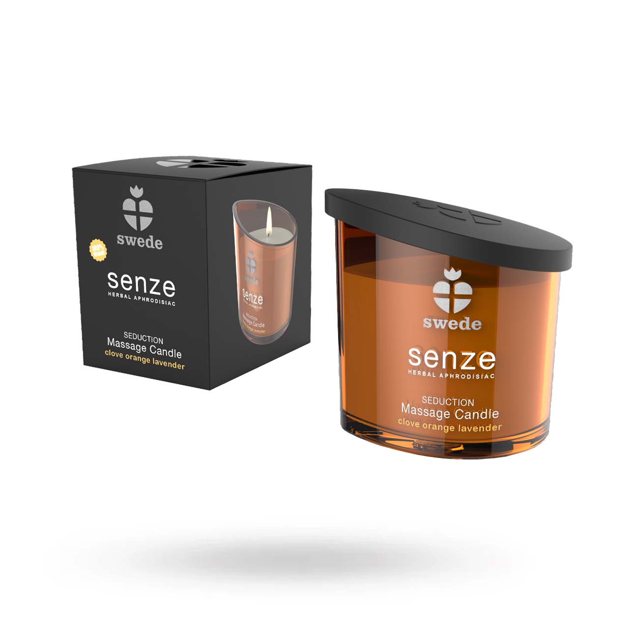 Senze Massage Candle Clove Orange Lavender 150ml Hierontakynttilät
