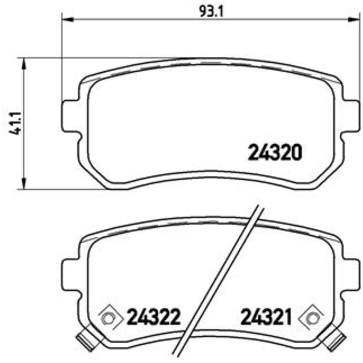 Jarrupalat, levyjarru BREMBO P 30 025