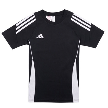 ADIDAS PERFORMANCE Toiminnallinen paita 'TIRO24 SWEAT TEE' musta / valkoinen
