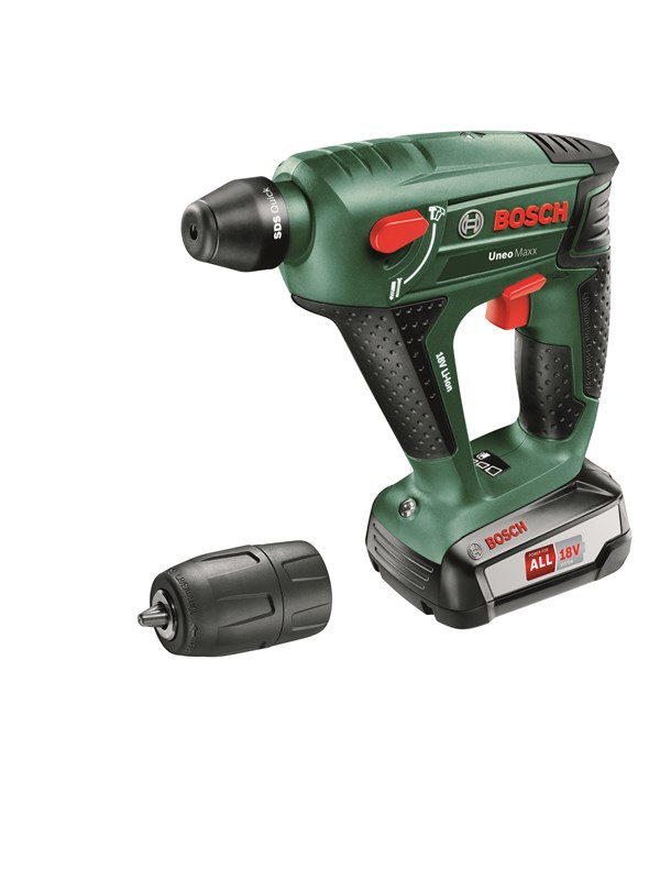 Bosch Uneo Maxx, Musta, Vihreä, Deep discharge, Ylikuumeneminen, Ylikuormittaa, 1 cm, 900 RPM, 0,6 J, 5000 bpm
