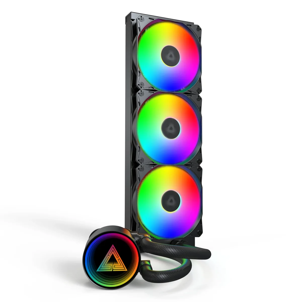 Montech LightFlow 360 ARGB -nestejäähdytin, musta
