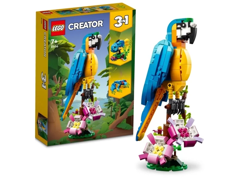 LEGO Creator 31136 Eksotisk papegøje (paperi)