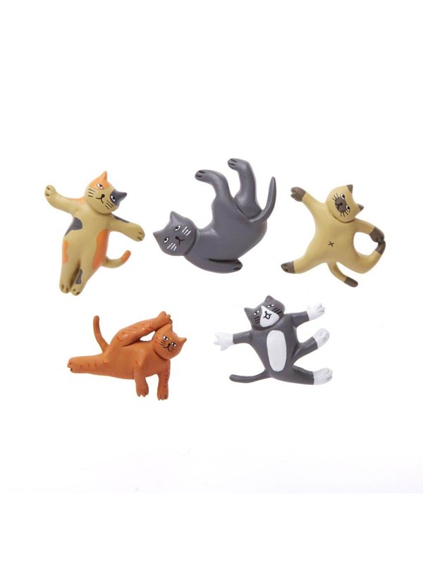 Kikkerland Cat Yoga Magnets (MG89)