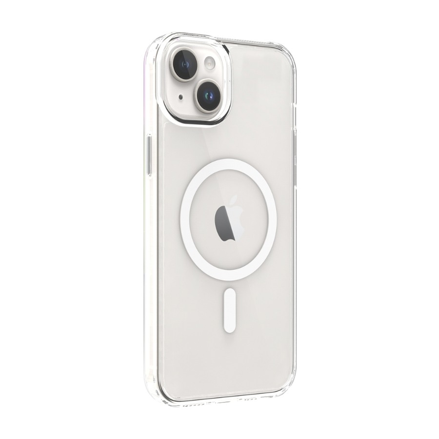 Screenor Bumper MagSafe, iPhone 15 Plus -suojakuori, Läpinäkyvä