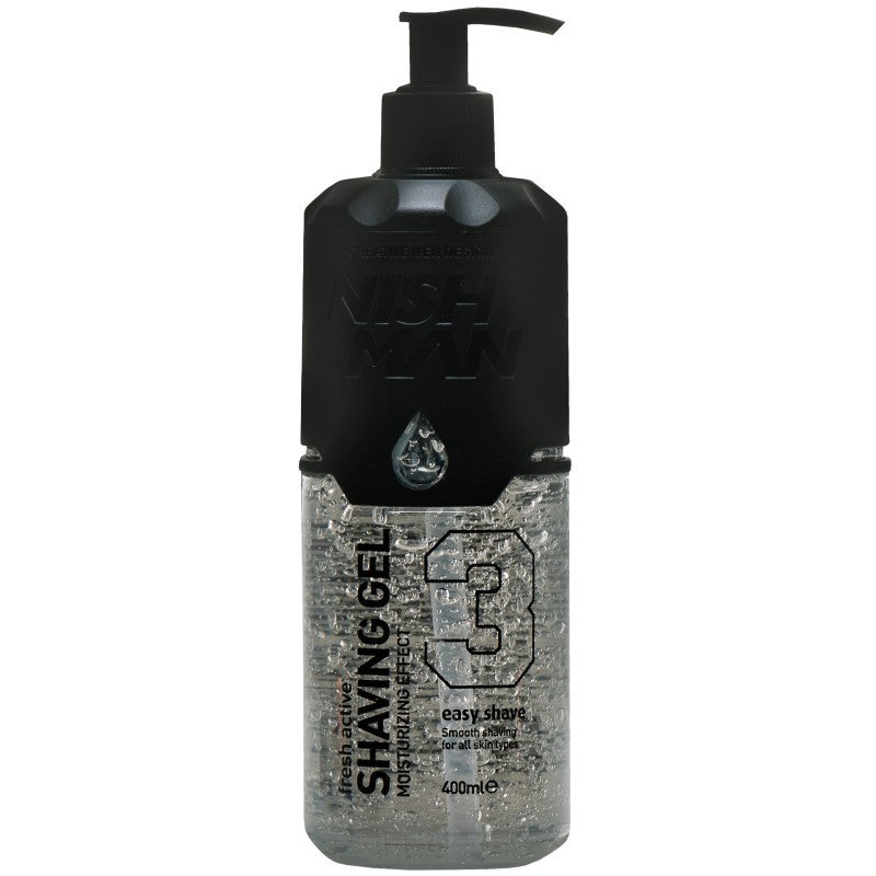 Nishman 3 Fresh Active Easy Shave parranajogeeli 400 ml