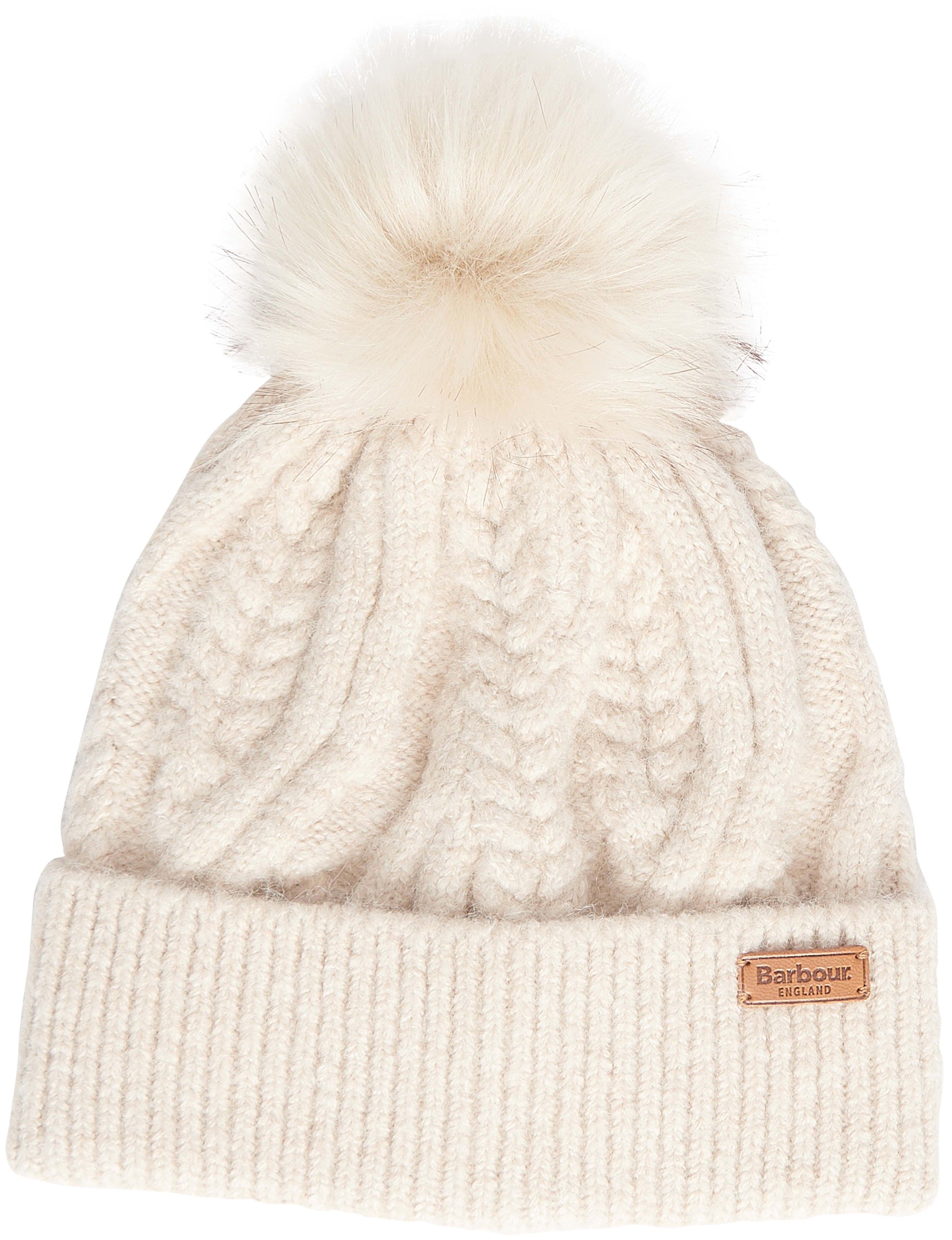 Barbour Elsdon Beanie pipo, Winter Pearl/Classic