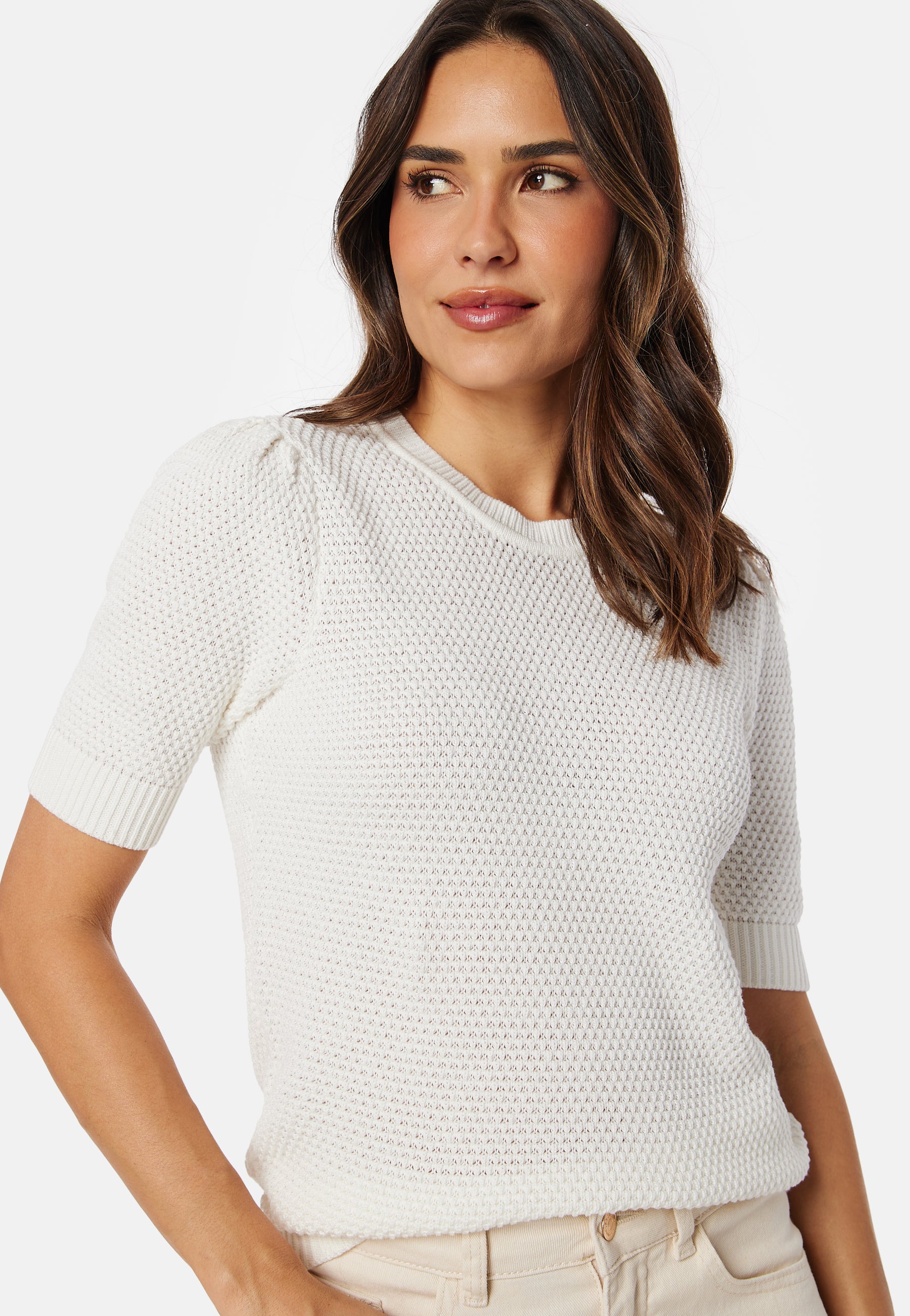 Vidalo O-Neck S/S knit top