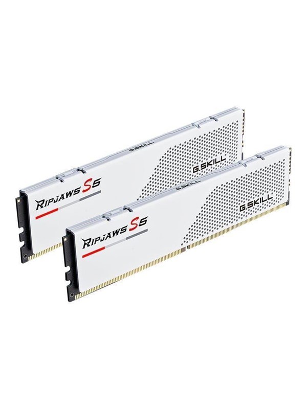 G.SKILL Ripjaws S5 32 Gt (2 x 16 Gt) DDR5 6000 MHz, CL30 -muisti, valkoinen (XMP)