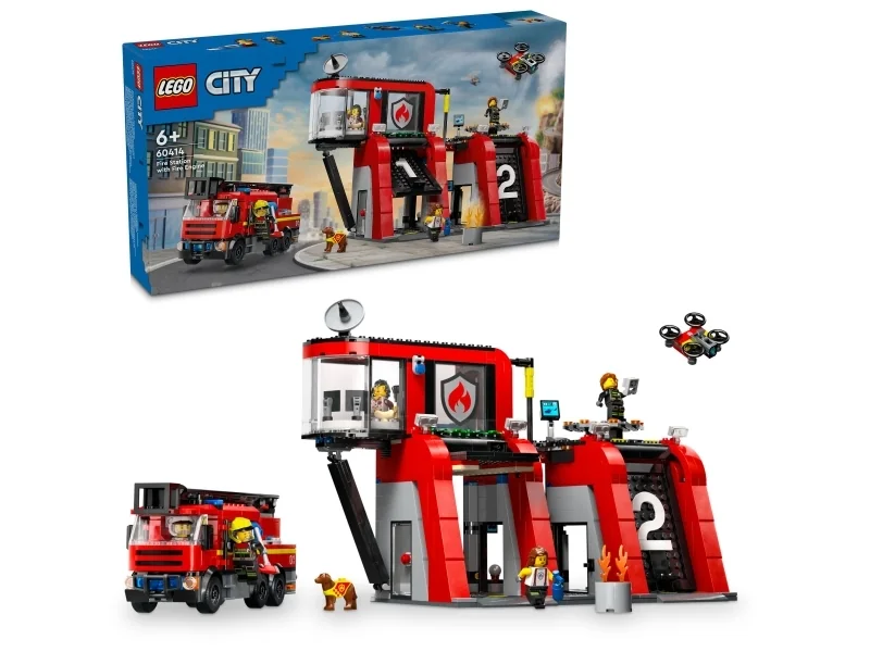 LEGO City 60414 Paloasema ja paloauto