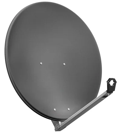 Goobay SAT Spieg. 80er Alu, 10,7 - 12,75 GHz, 38,8 dBi, Antrasiitti, Alumiini, 80 cm, 3,8 kg