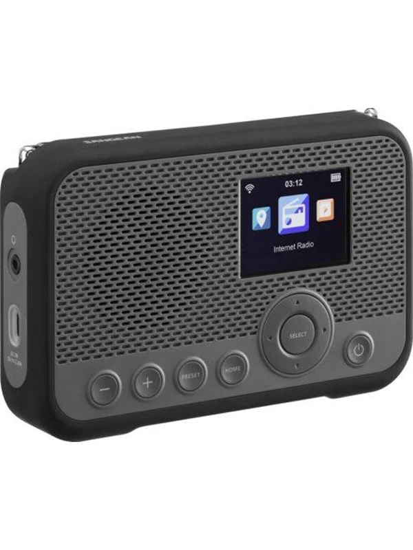 Sangean WFR-39 Portable Internet Radio - DAB/DAB+ - Musta