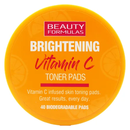 Beauty Formulas Brightening Vitamin C Toner Pads - 40 kpl