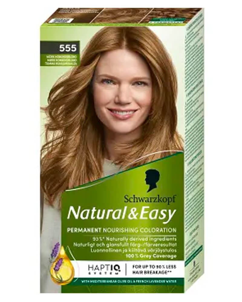 Schwarzkopf Natural & Easy  Permanent Nourishing Coloration 555 Mörk Honungsblond