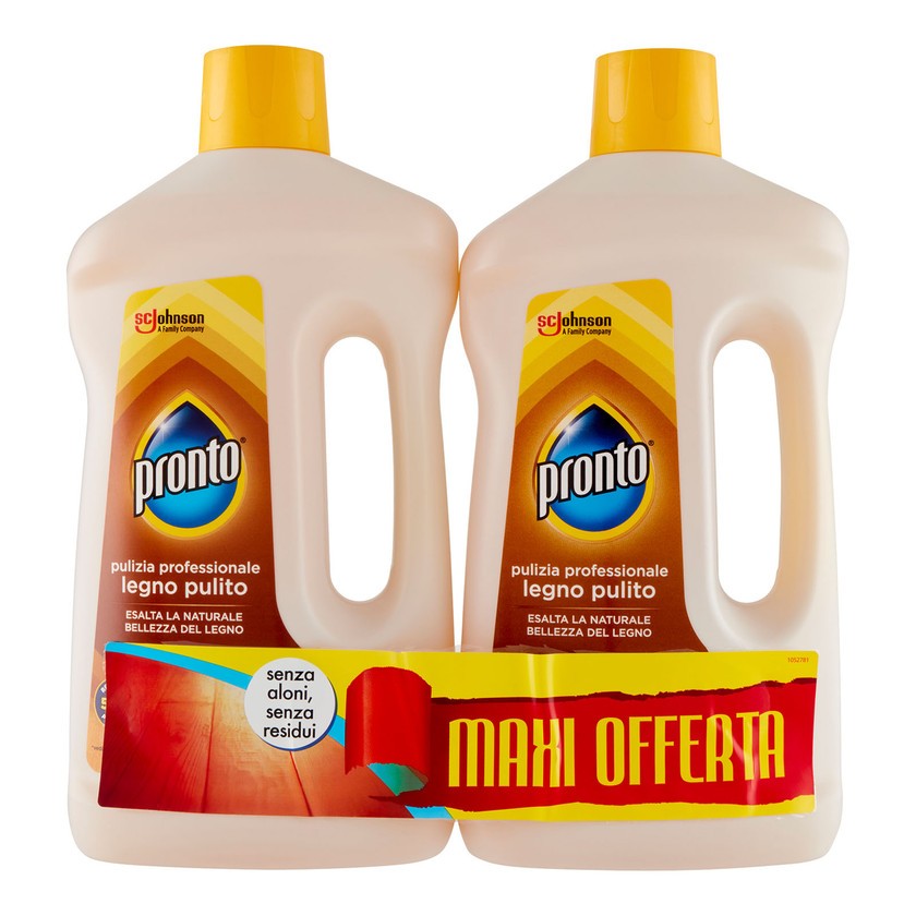 Pronto Puupintojen puhdistusaine - Parkettilattioiden puhdistusaine, kaksipakkaus 750 ml + 750 ml 1500 ml