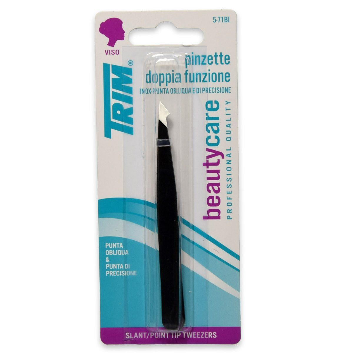 Trim Pinzette Doppia Funzione Inossidabile — Pinzette