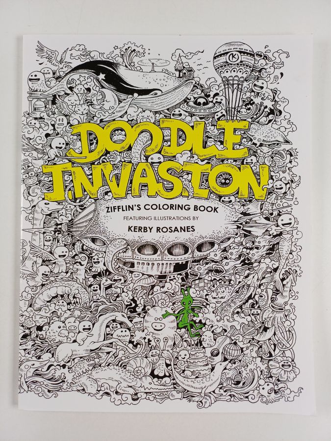 Doodle Invasion Adult Coloring Book
