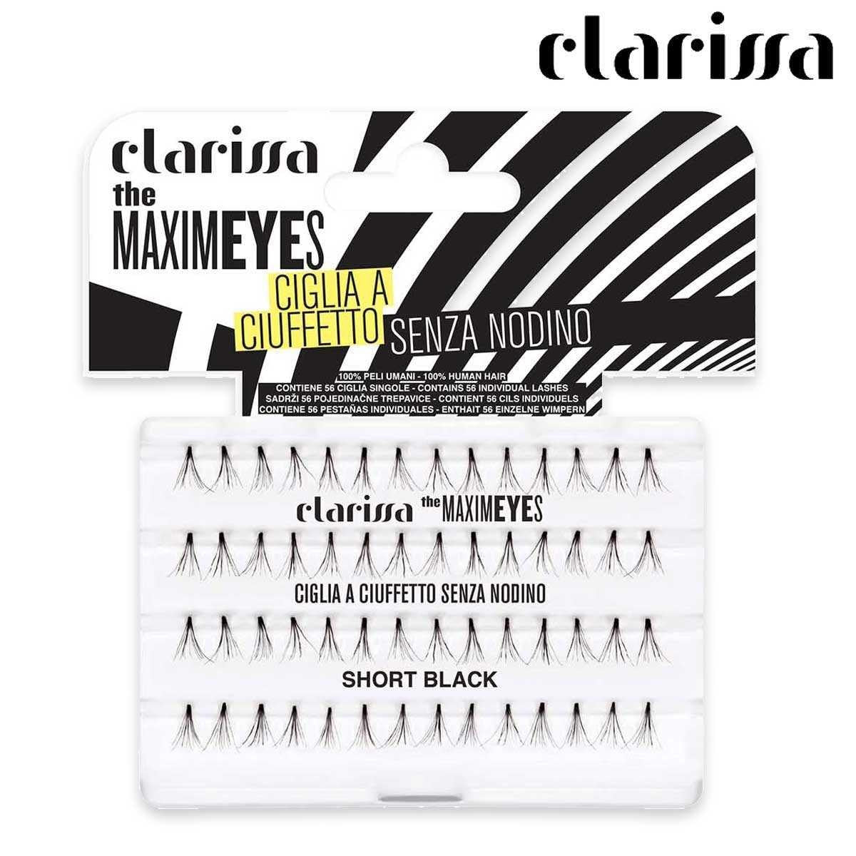 Clarissa Maximeyes-irtoripset Tupsut Mustat Lyhyet Ilman Solmua