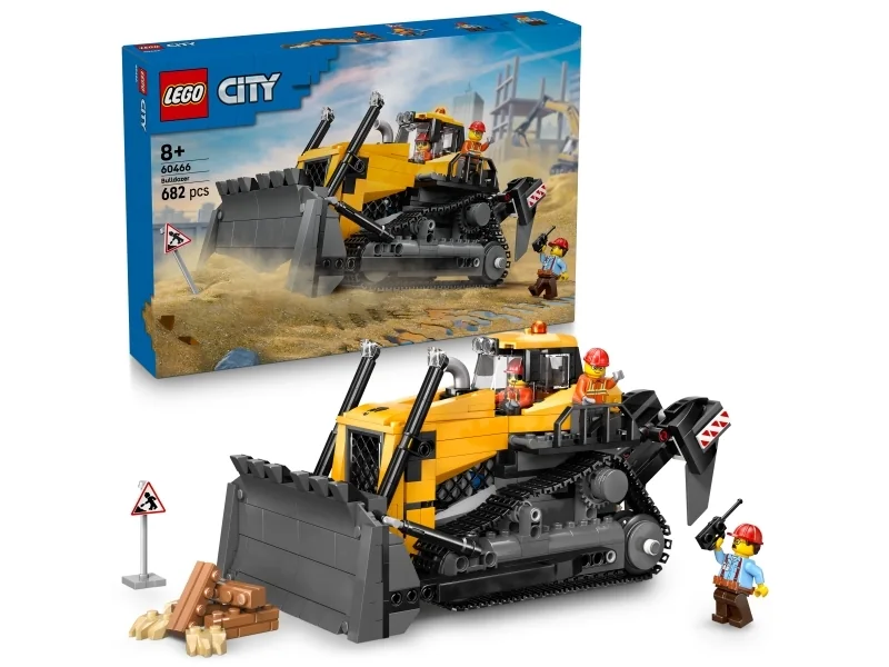 LEGO City 60466 Keltainen puskutraktori