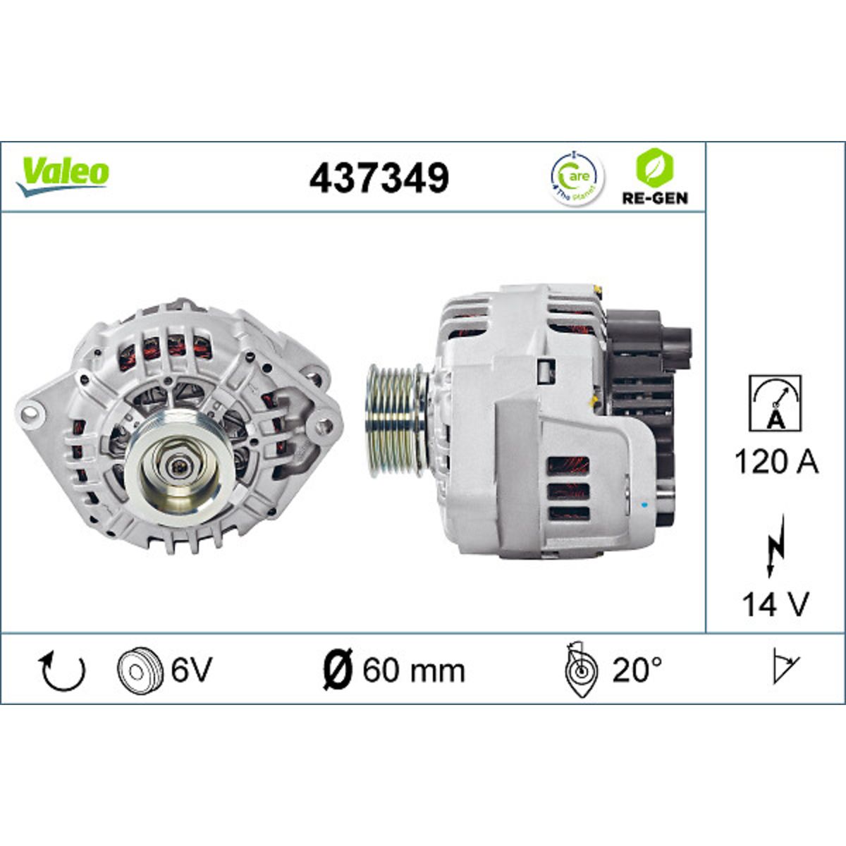 Laturi VALEO 437349