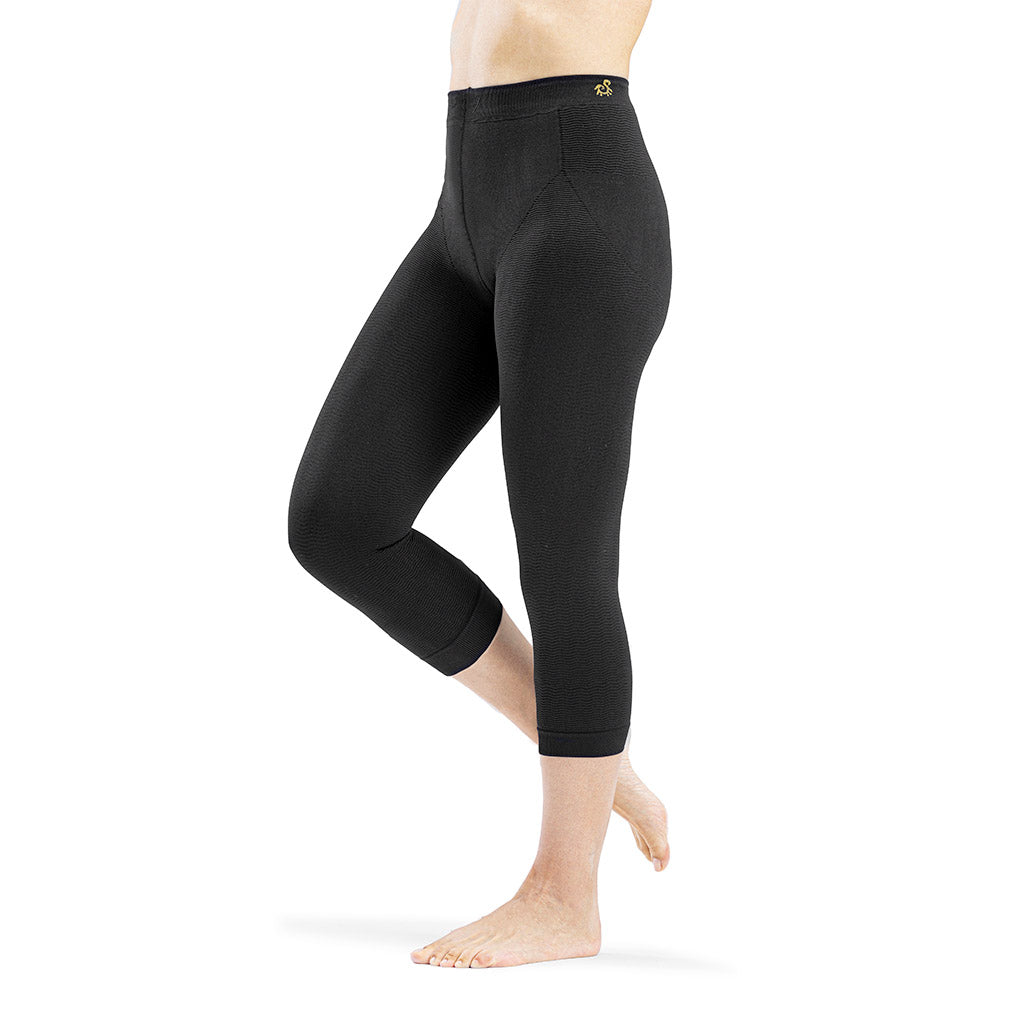 Solidea Be You Capri -hierovat leggingsit 15/21 mmHg BLUE TONIC 1S