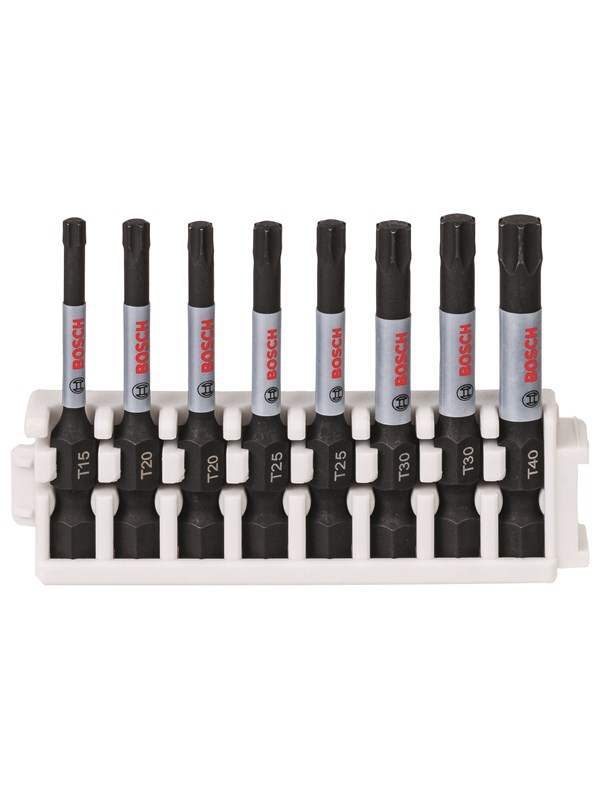 Bosch Impact Control -ruuvinväänninkärkipaketti, 8 osaa, 1xT15;2xT20;2xT25;2xT30;1xT40