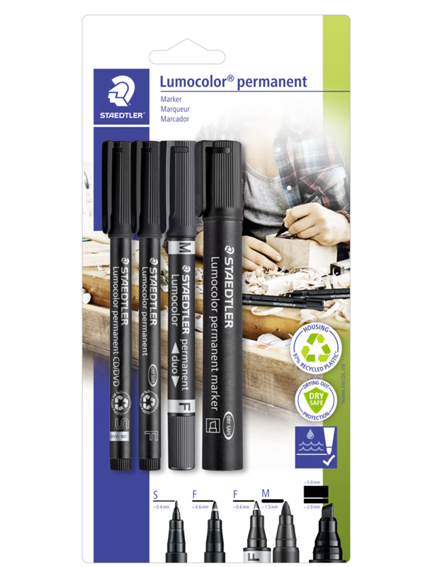 Staedtler Merkkisetti Lumocolor 4 kpl