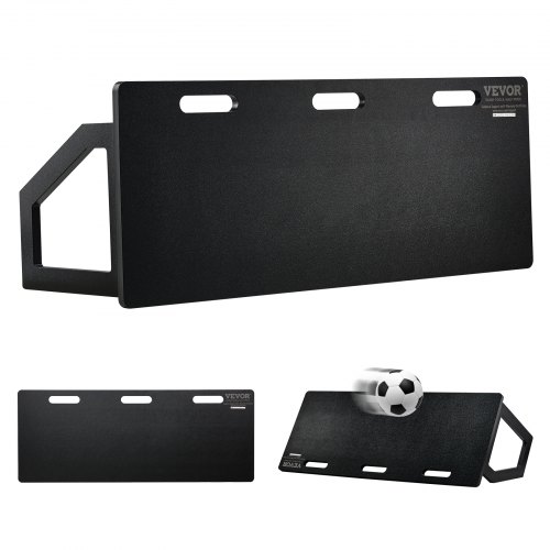 VEVOR Soccer Rebounder Board, 114.3 x 45.7 cm Portable Soccer Wall with 2 Angles Rebound, Foldable HDPE Kickback Rebound Board, Soccer Training Equipment for Kids and Adults, Passing & Shooting Practice