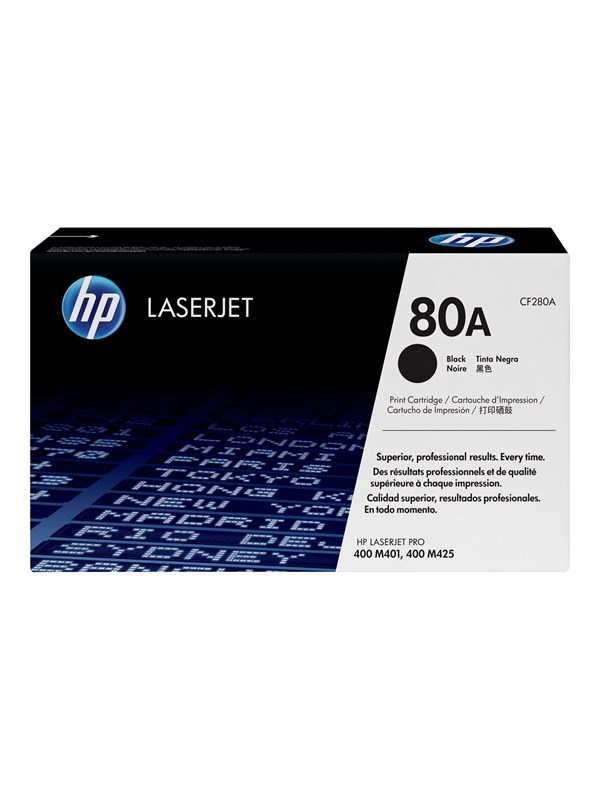 HP 80A CF280A -laservärikasetti, musta