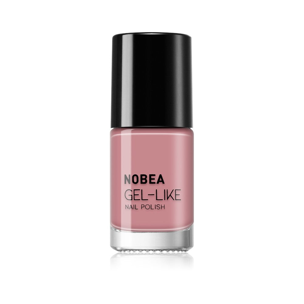 NOBEA Day-to-Day Gel-like Nail Polish geelimäinen kynsilakka väri Timid pink #N04 6 ml