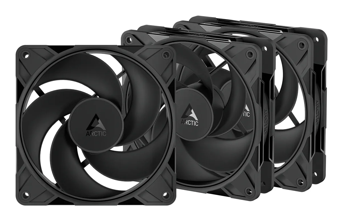 Arctic P12 Pro Reverse - 3 Pack - Kotelotuuletin - 120mm - musta