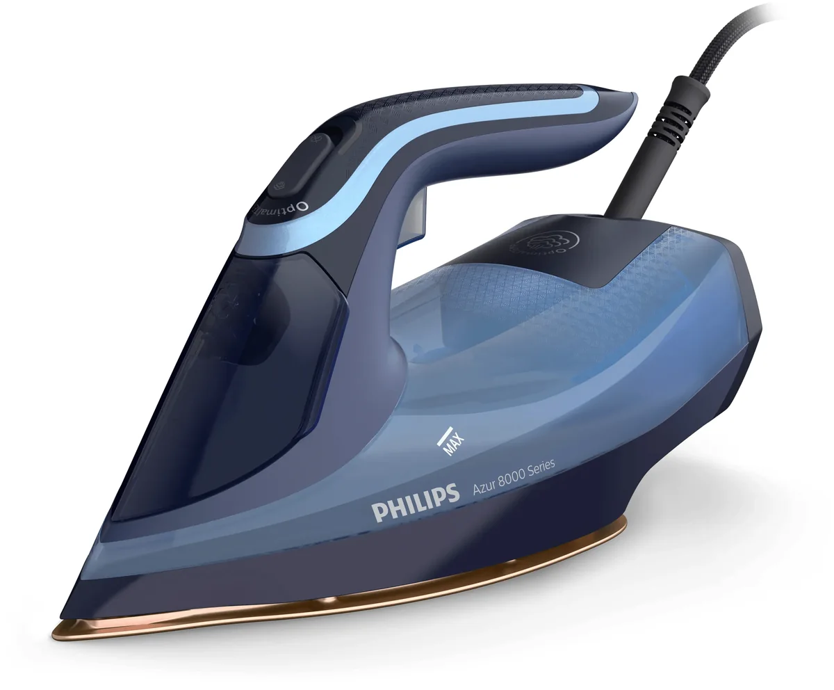 Philips Azur 8000 Series DST8020/20 -höyrysilitysrauta, 3000 W, 0,3 l, sininen