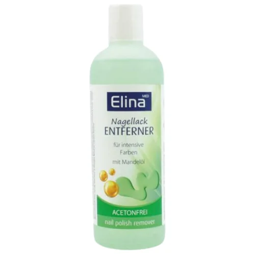 Elina Med Asetoniton Kynsilakanpoistoaine Manteliöljyllä – 200 ml