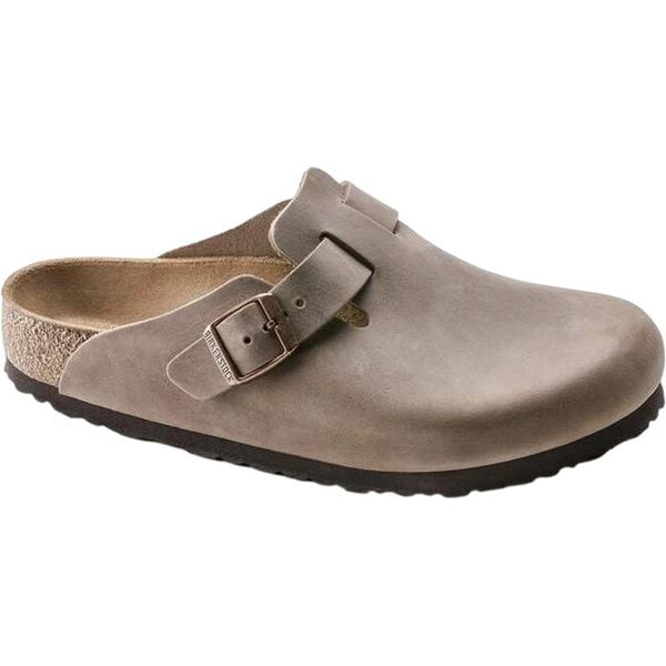 Birkenstock Boston Natural Leather Oiled Regular Tabacco Brown