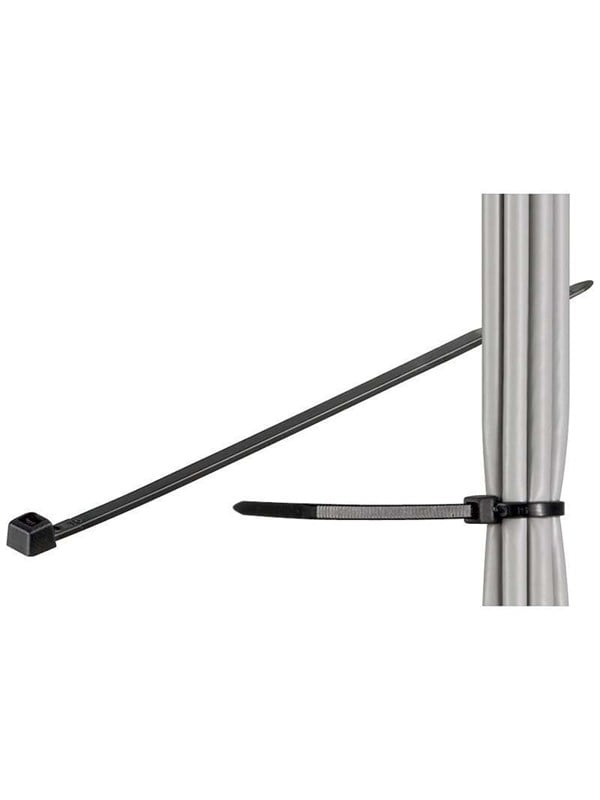 Goobay säänkestävä nippuside 100kpl, leveys 3.5 mm, pituus 150 mm, musta