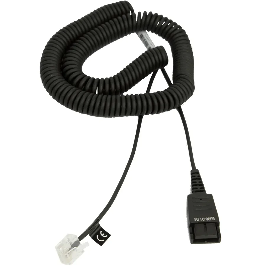 Jabra - Kuulokkeiden kaapeli - RJ-45 (uros) to Pikairrotus (uros) - 2 m