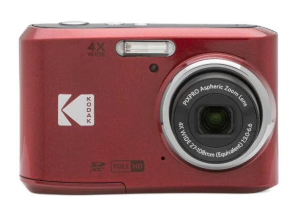 Kodak PIXPRO FZ45, 16 MP, 4608 x 3456 pikseliä, CMOS, 4x, Full HD, Punainen